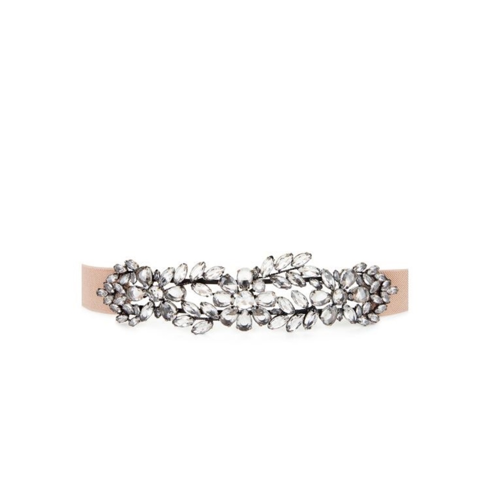 BCBG Stone Waist Belt in Nude